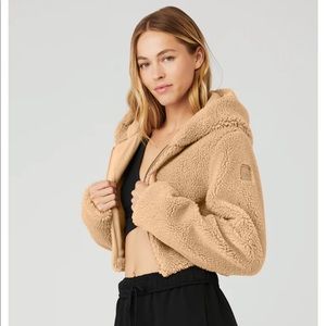 Alo LA Sherpa Hoodie Camel